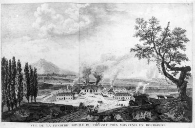 Royal Foundry at Le Creusot in 1787 by French School